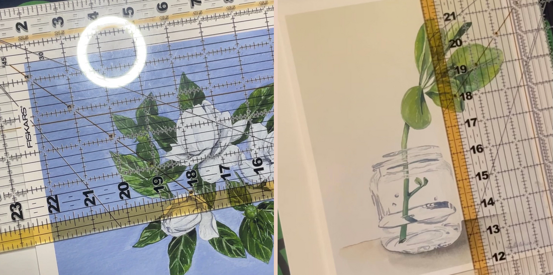 How to center art in a picture frame