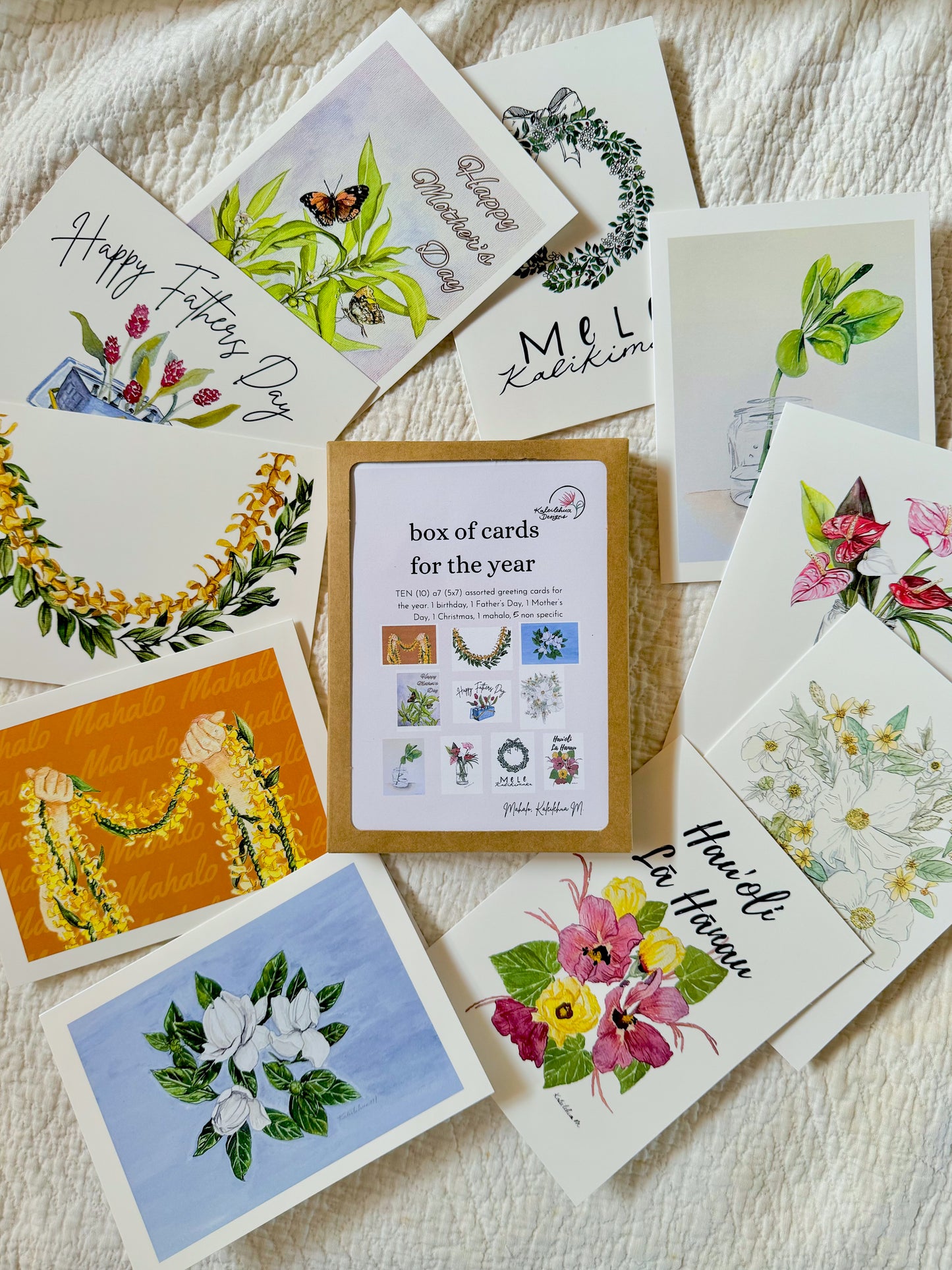 Box of assorted cards, Cards For The Year