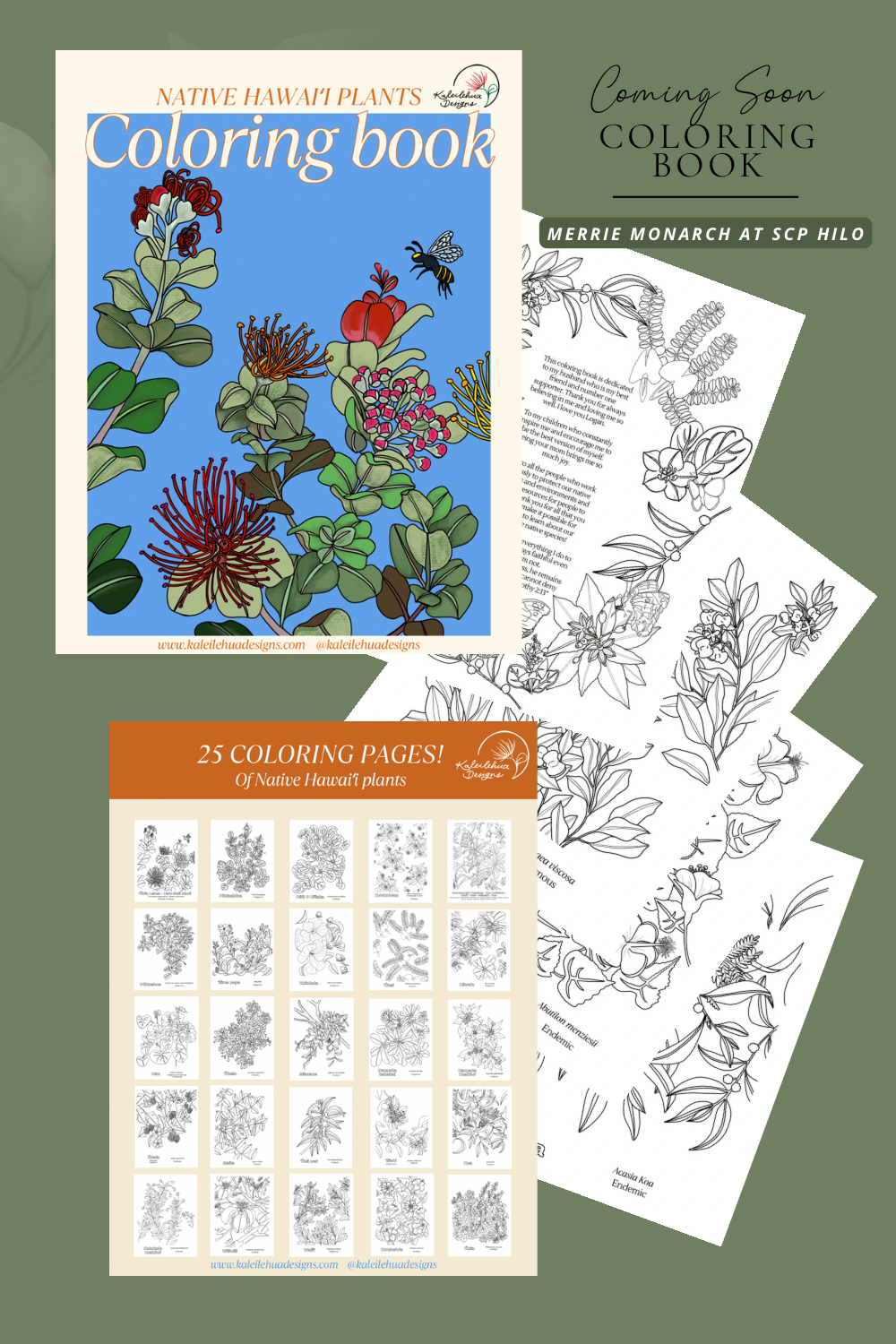 Native Hawaiʻi Plants Coloring Book