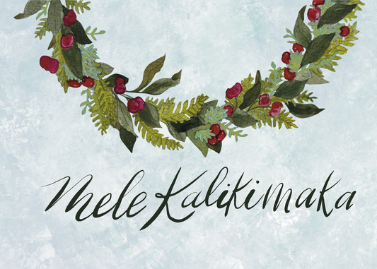 Mele Kalikimaka greeting cards