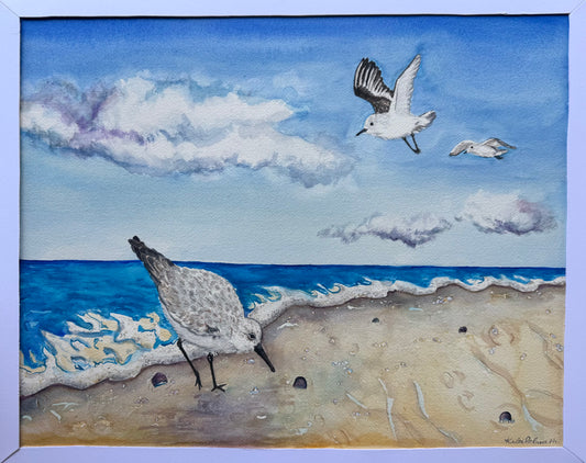 “Sea foam” original watercolor